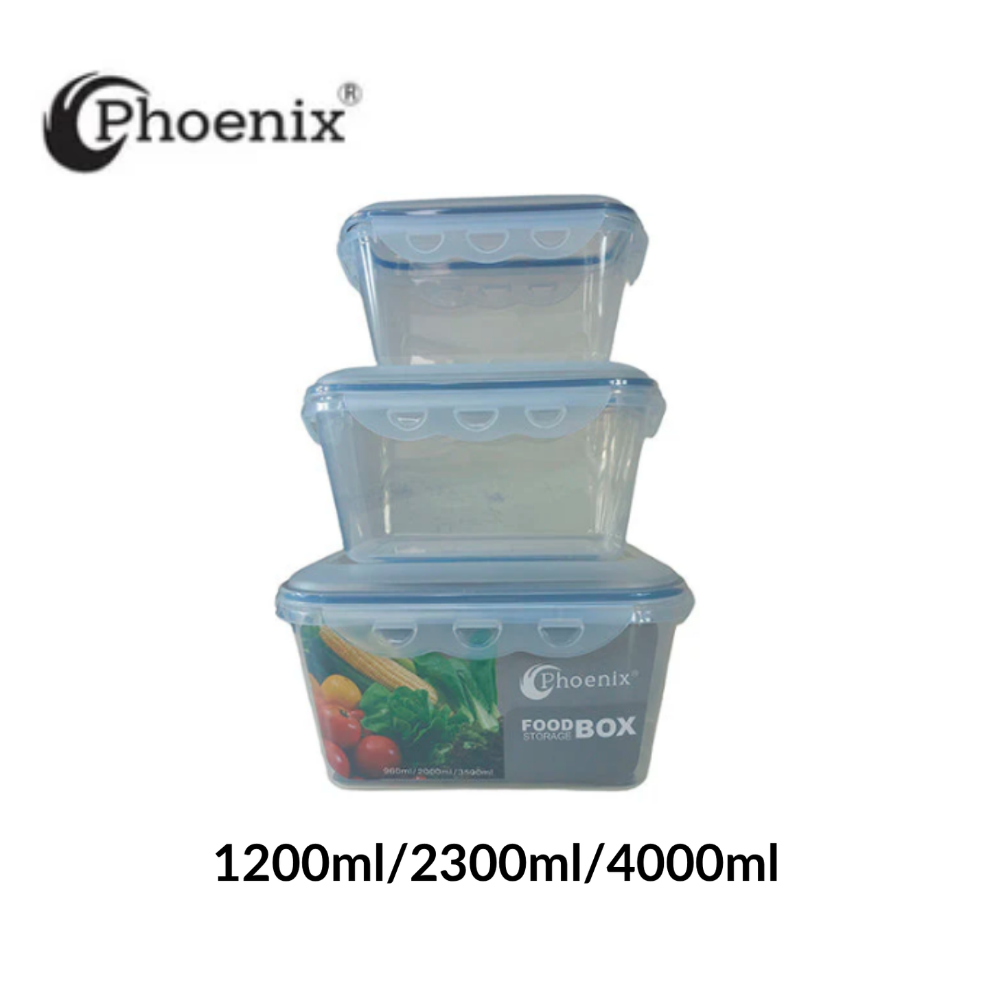 Phoenix Airtight Food Storage Containers – Multi-Size Set