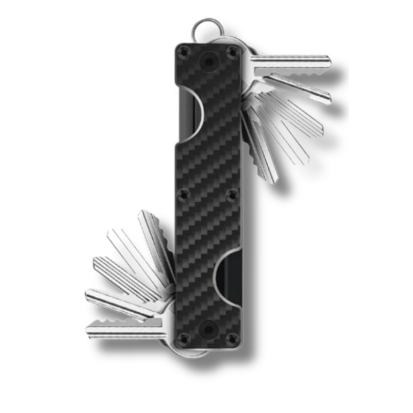 Real Carbon Fiber Key Organizer – Holds Up to 10 Keys | Compact & Stylish Design