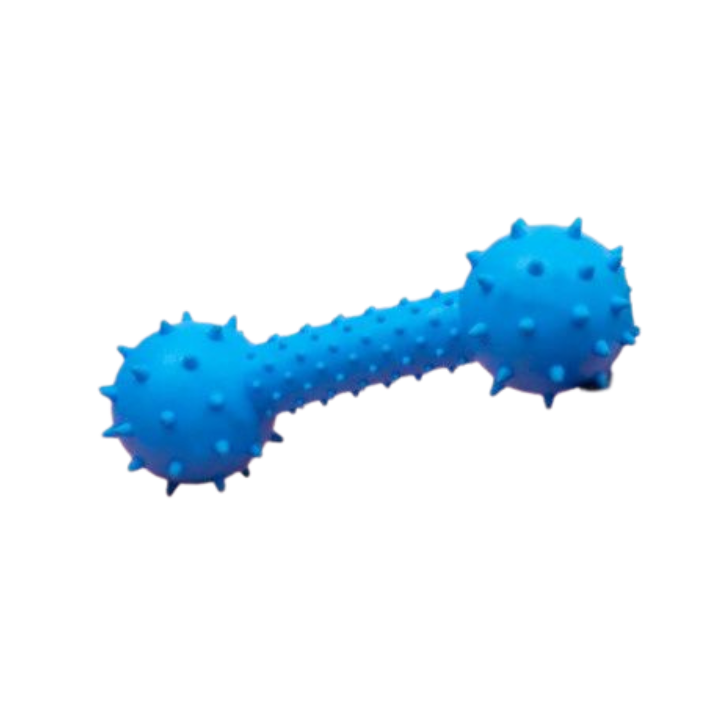 Spiky Rubber Dumbbell Dog Toy