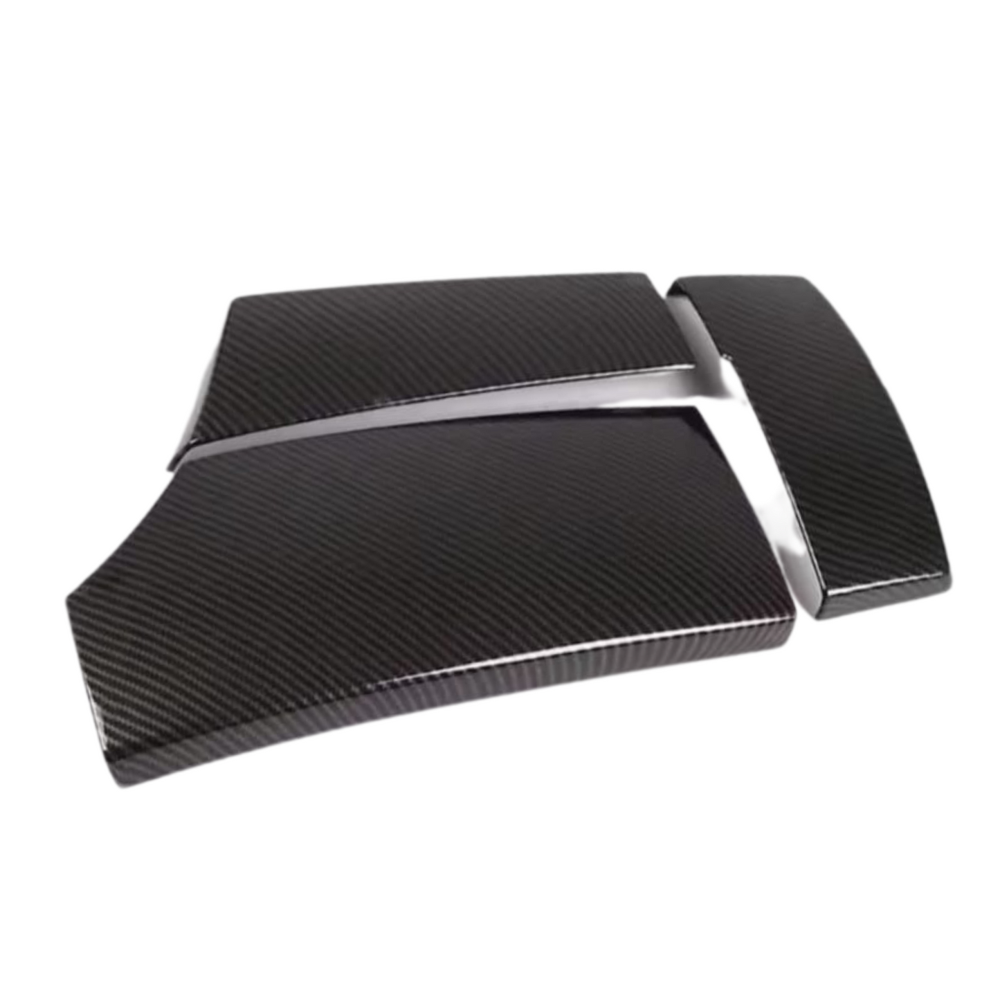 BMW E60 Armrest Cover – Carbon Fiber Pattern (Plastic Material)