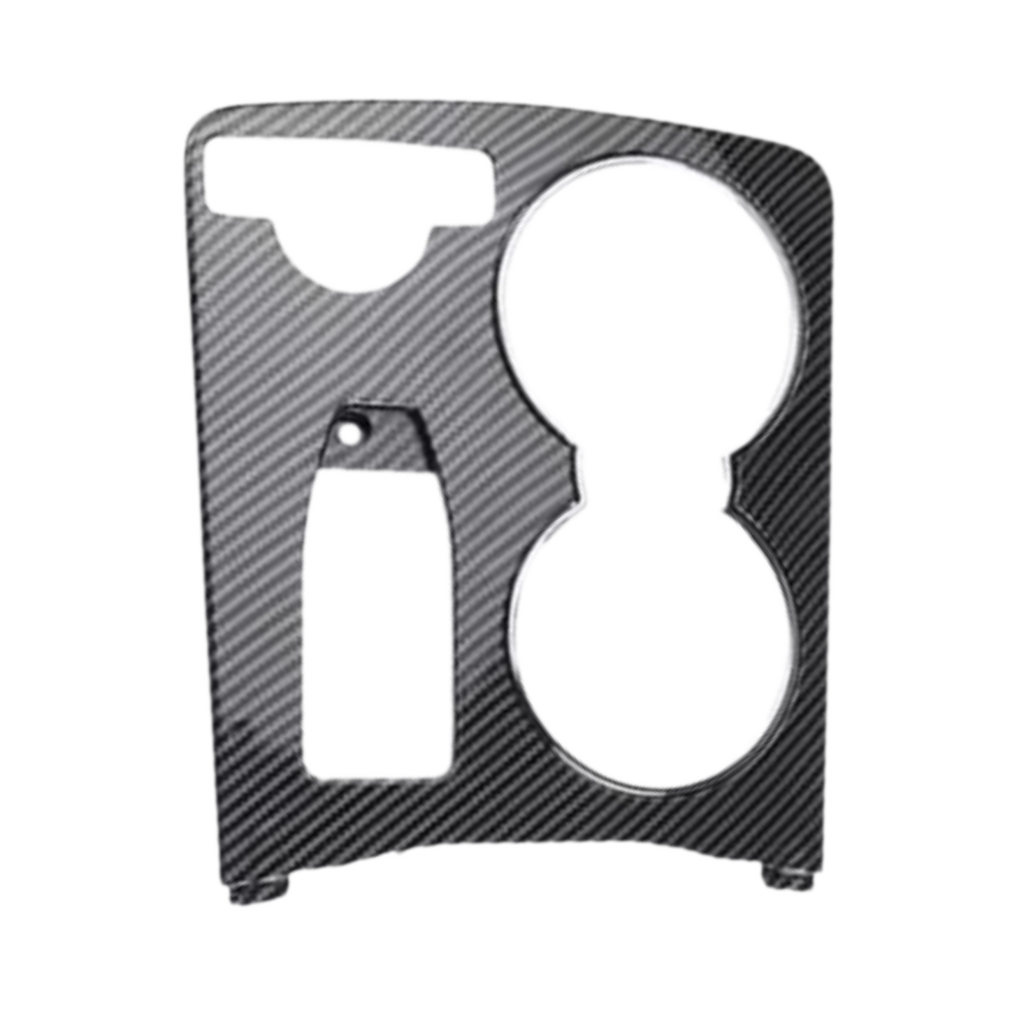 Mercedes W204 Cupholder Cover Replacement – Black / Carbon Finish (Not Sticker)