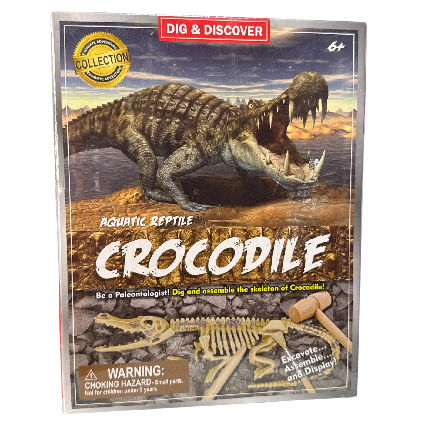 Dig & Discover โ Aquatic Reptile Crocodile Excavation Kit