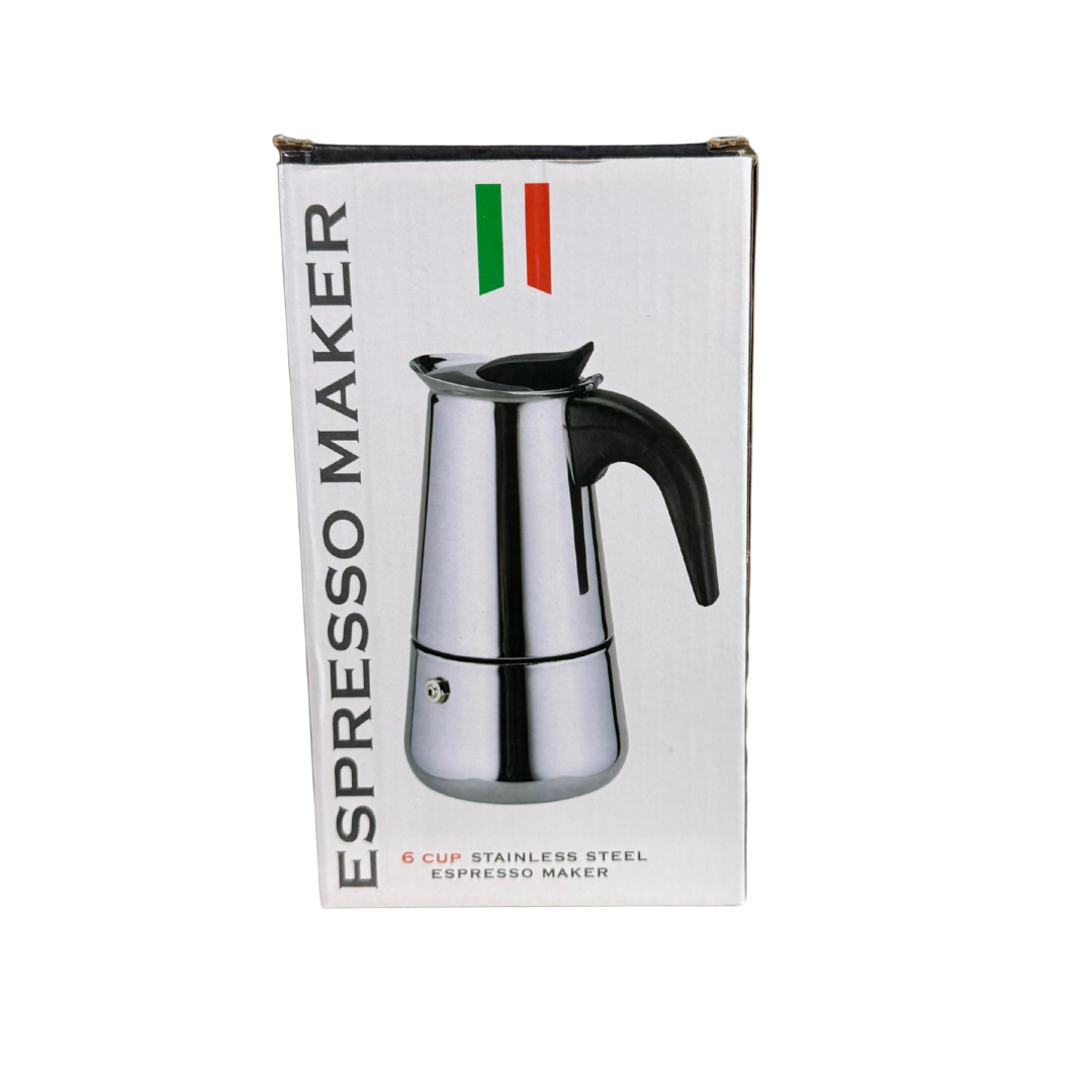 6-Cup Stainless Steel Espresso Maker