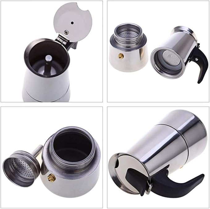 6-Cup Stainless Steel Espresso Maker
