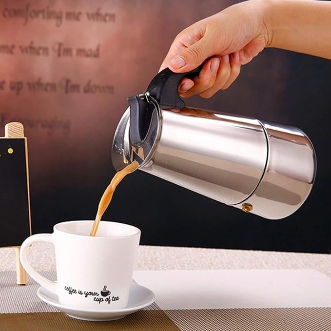 6-Cup Stainless Steel Espresso Maker