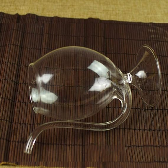 Wine Glass with Built-In Straw
