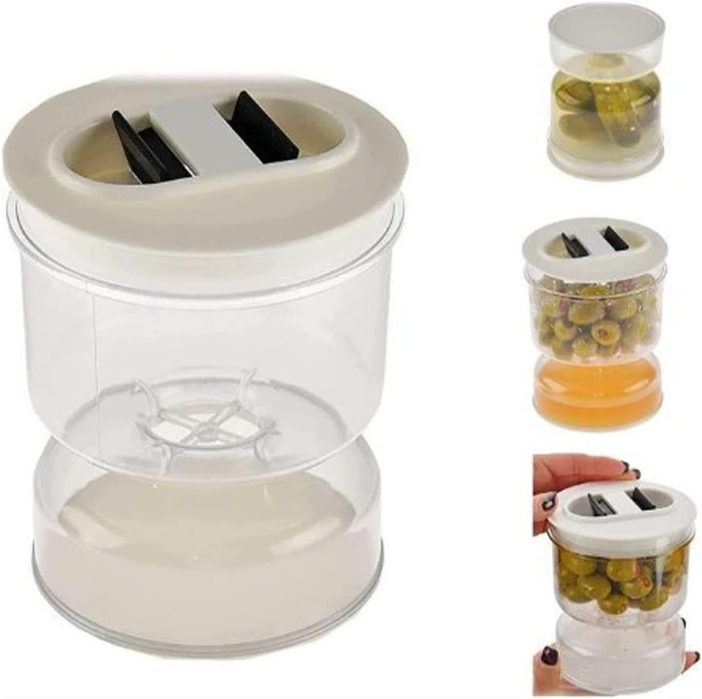 2-in-1 Brine Separation Storage Jar