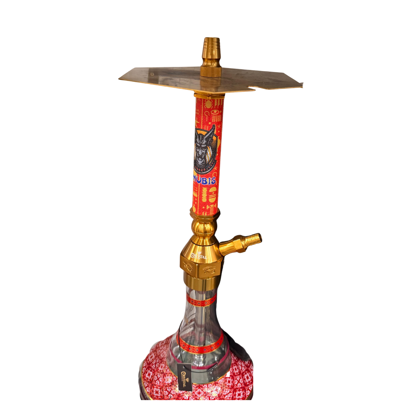 CRYSTAL Anubis Hookah – Available in Green & Red