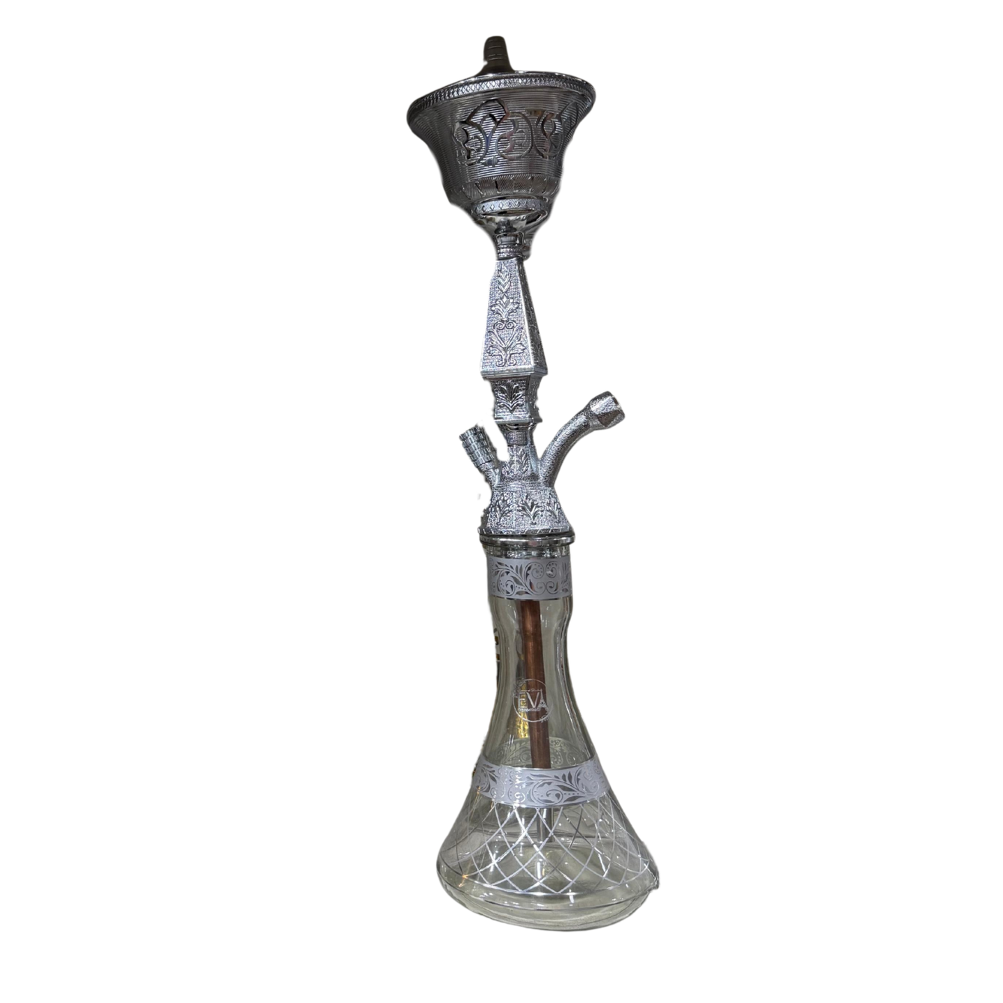 Imperial Carved Hookah – Silver Engraved Edition