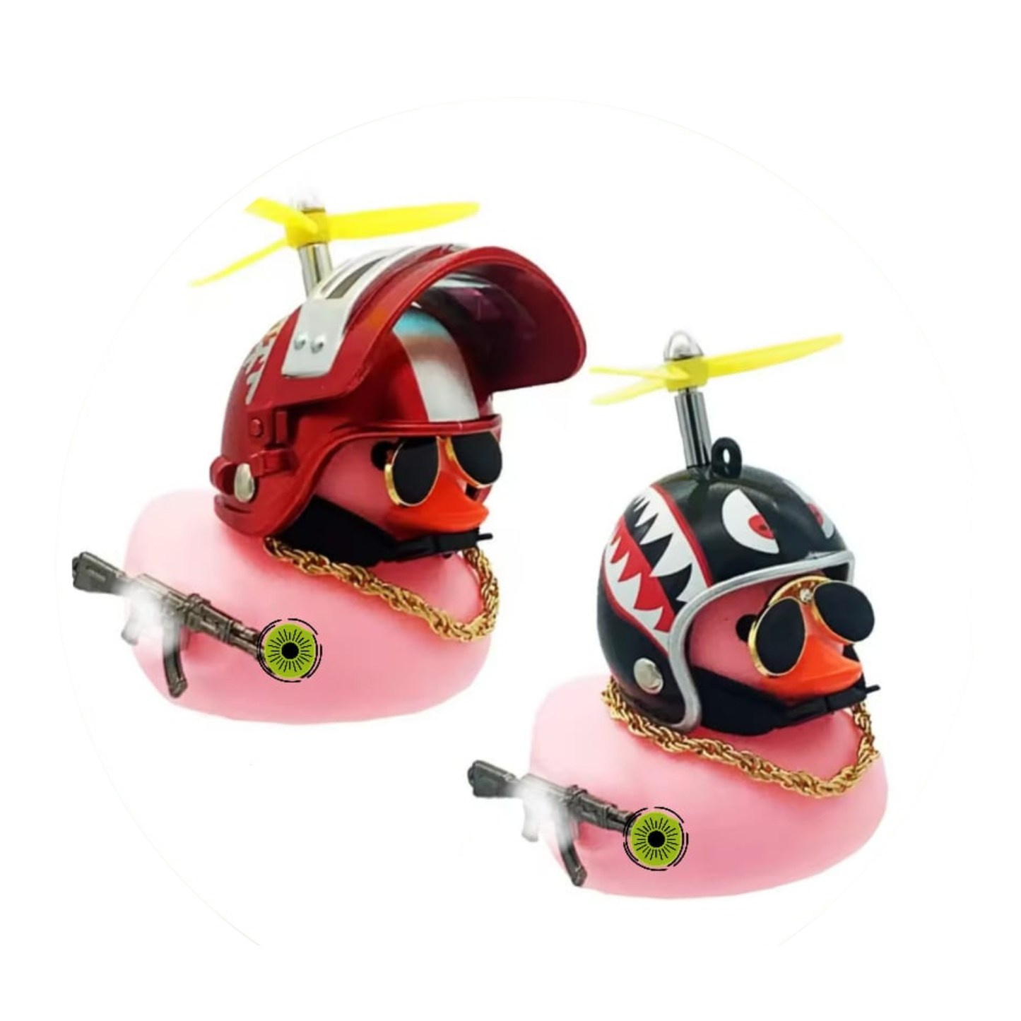 DUCK TOY CO-PILOT • TAPE FOR CARS • STRAP FOR MOTORCYCLES