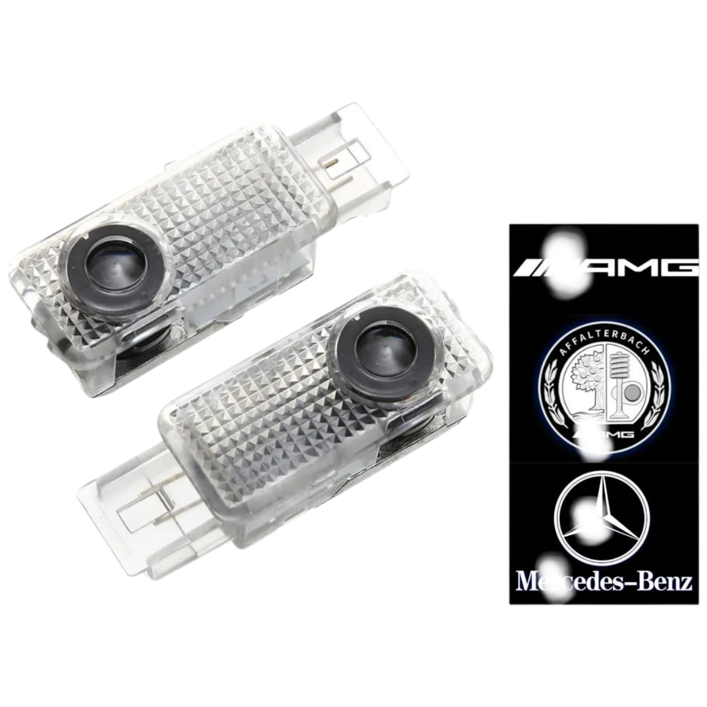 Mercedes Door Welcome Light Projector – HD & Bright (W203/CLK/W208/W209/SLK/SLR)