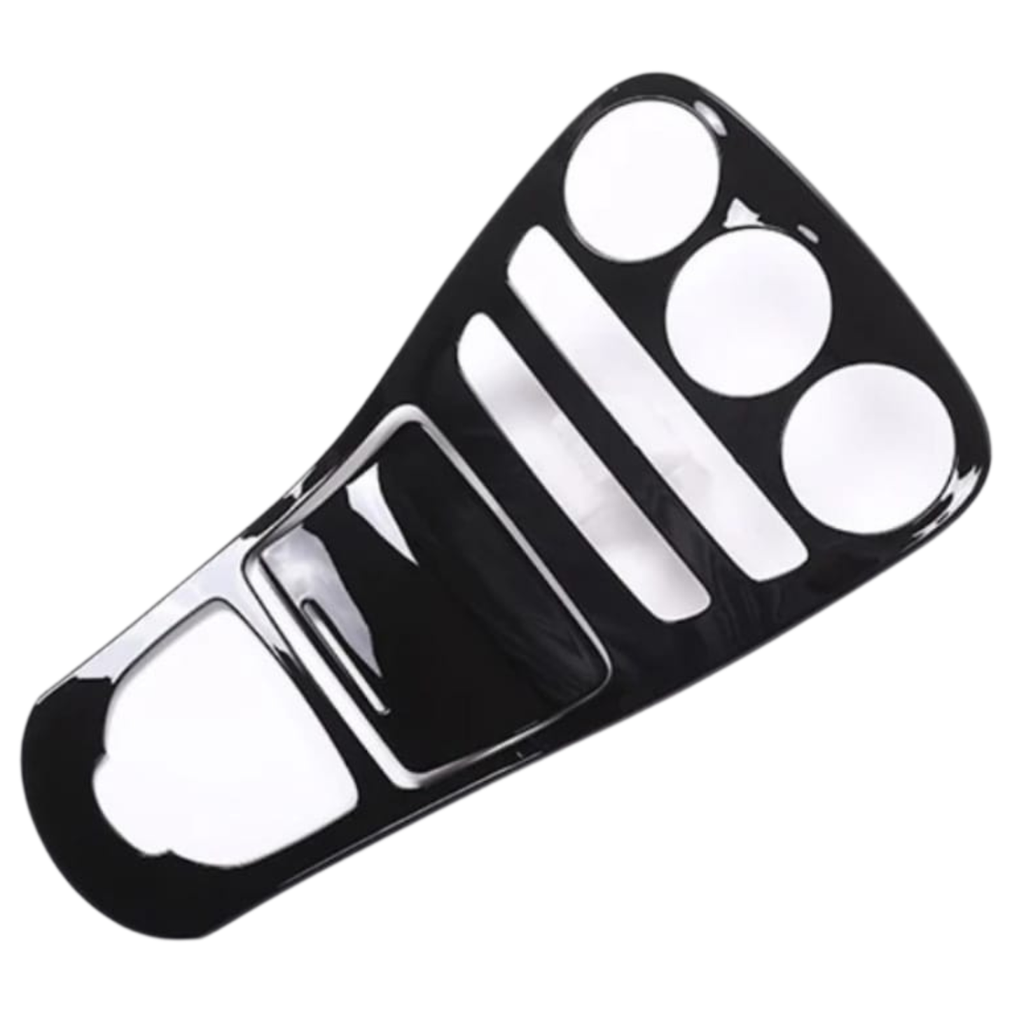 Mercedes W205 & GLC Center Console Panel Cover (Black or Carbon, 2-Piece Set)