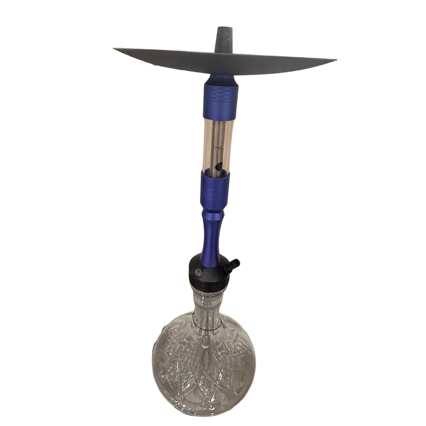Blue Transparent Hookah
