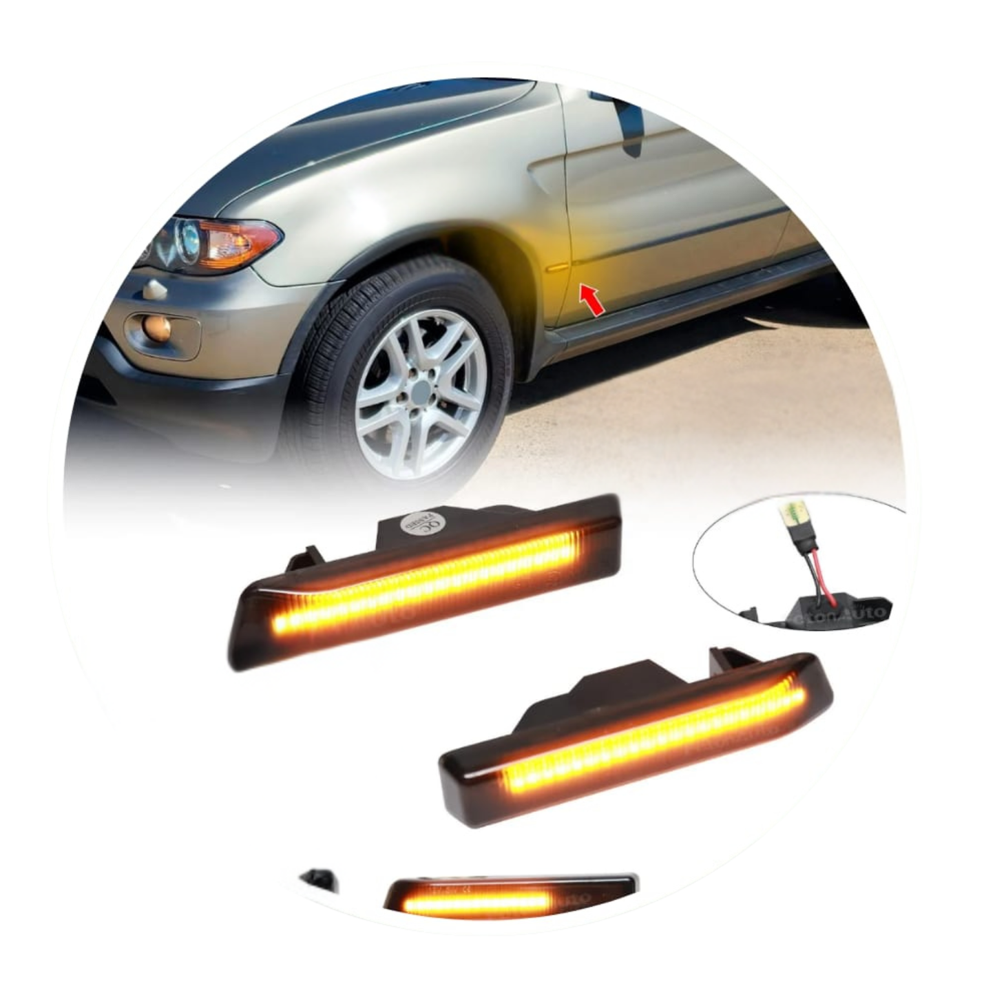 BMW X5 E53 & E36 LED Dynamic Sequential Side Blinkers (Set of 2)