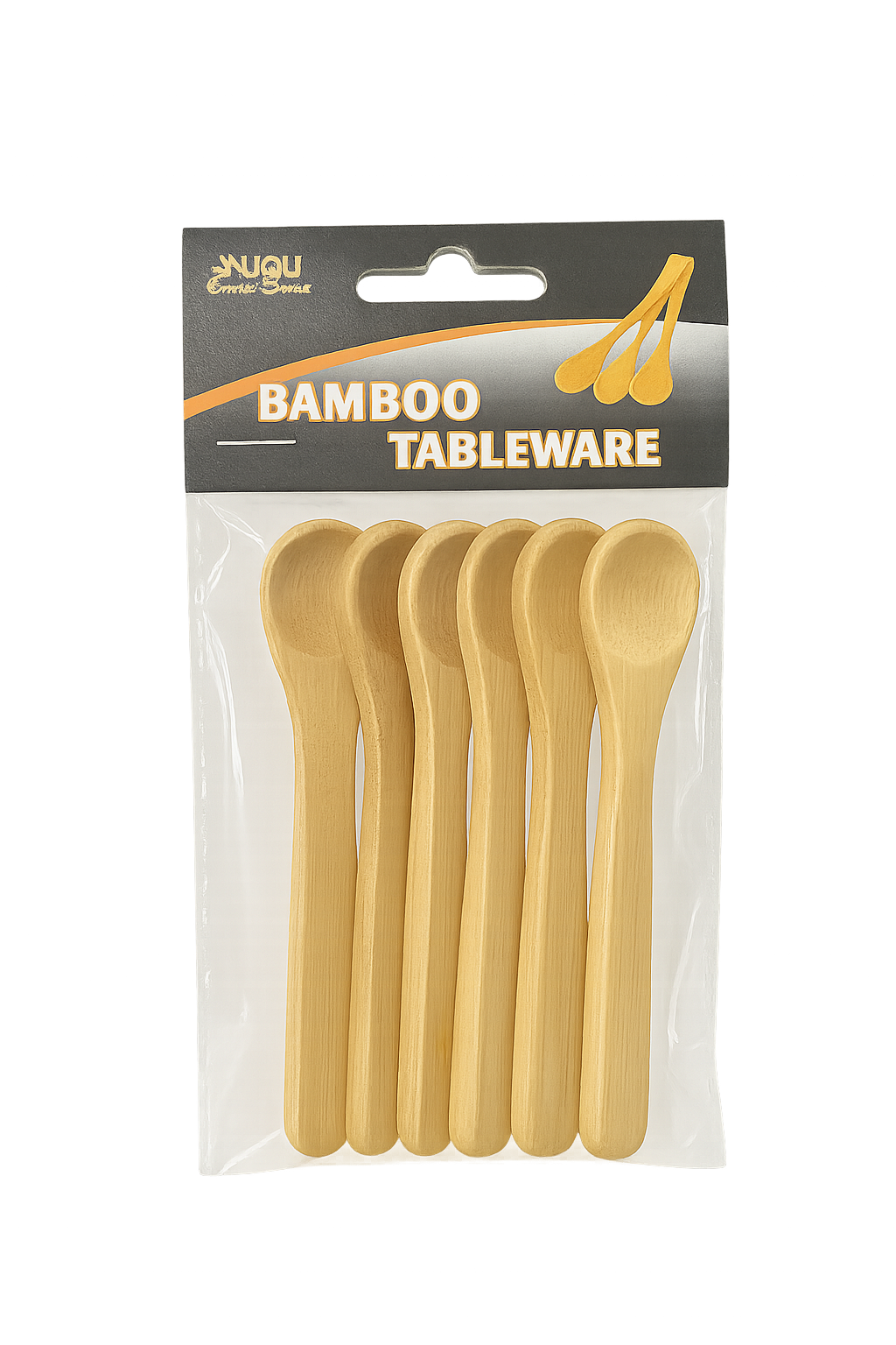 Bamboo Tableware Spoons – Set of 6