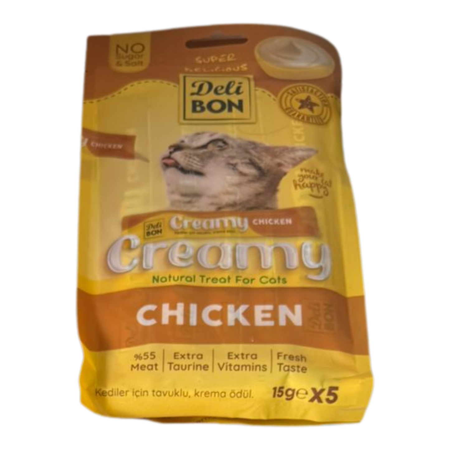 Deli Bon Creamy Chicken – Natural Treat for Cats