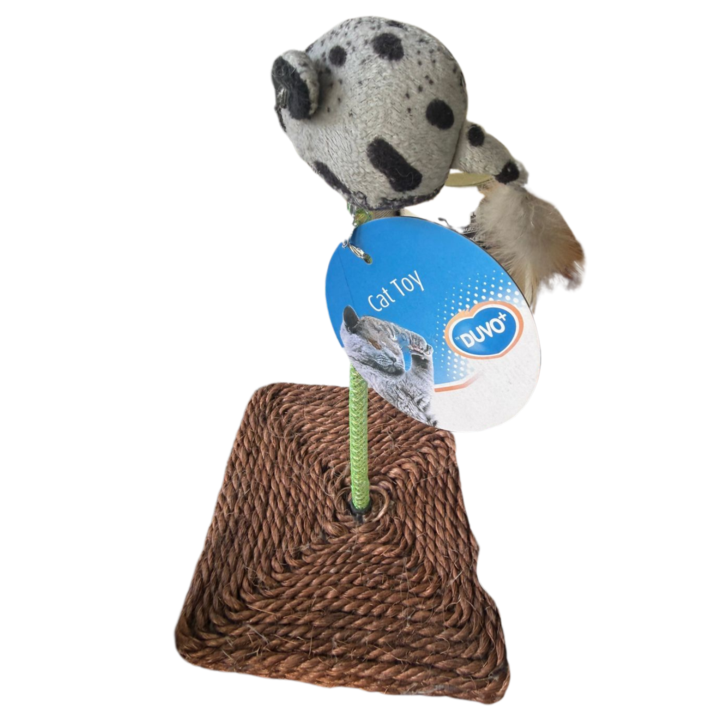 Duvo+ Cat Toy with Feather & Rope Base