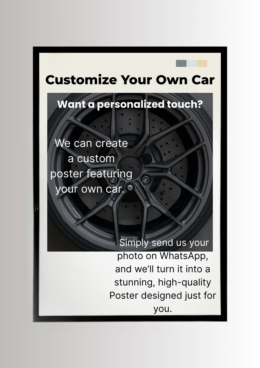 Customizable Car Poster