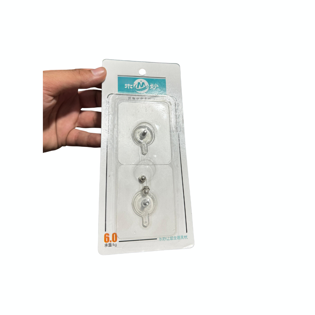 Heavy-Duty Suction Cup Wall Hooks (6kg Capacity)