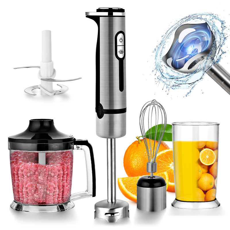MOMAZ 4-in-1 Hand Blender Set – 600W Powerful Multi-Function Mixer