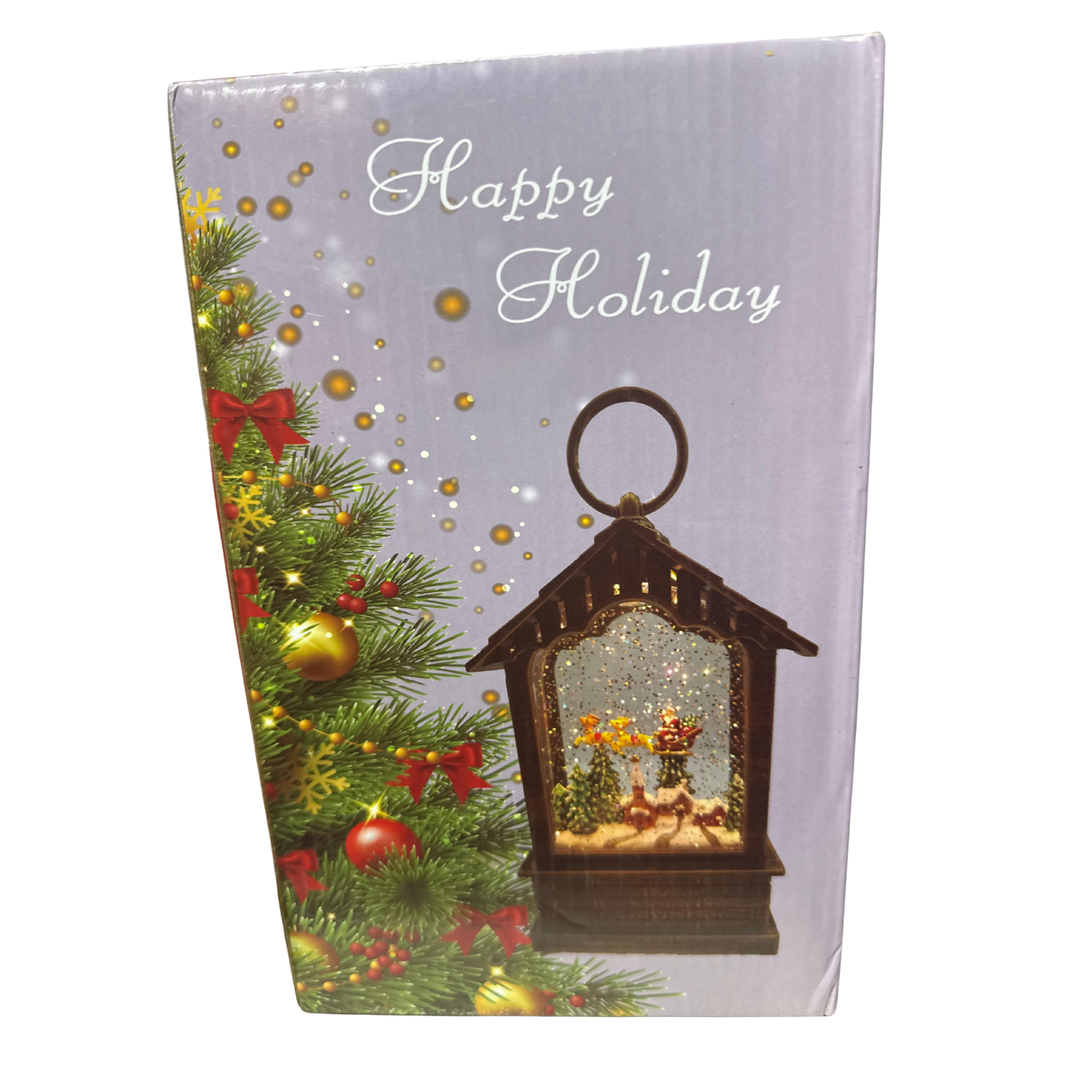 Festive Lantern Snow Globe – Holiday LED Decoration