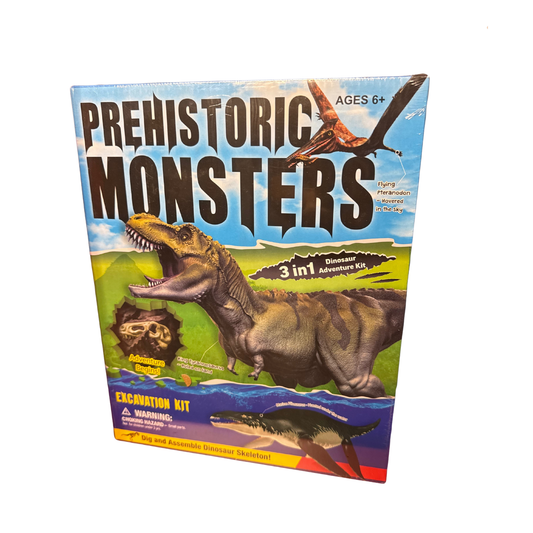 Prehistoric Monsters – 3-in-1 Dinosaur Adventure Kit