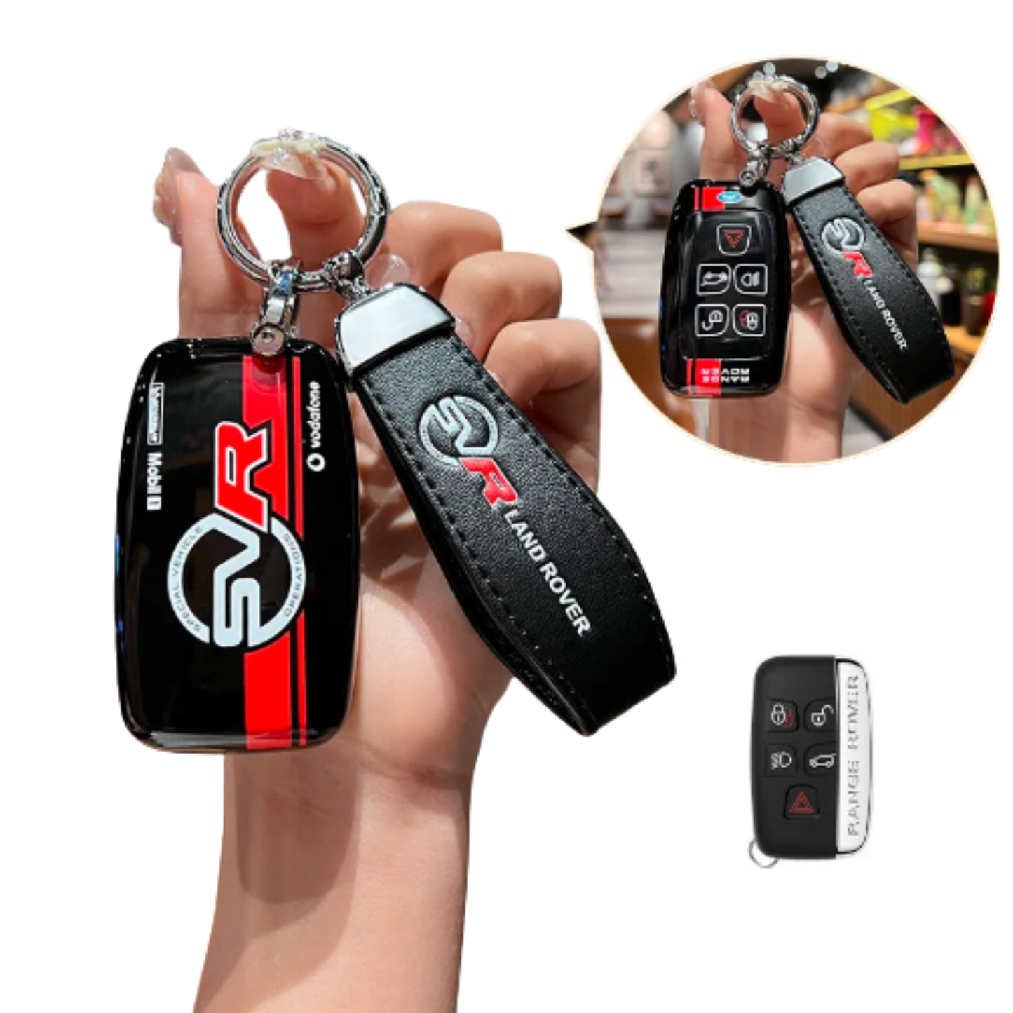 Land Rover Range Key Cover + Keychain – SVR Design (Highest Quality)