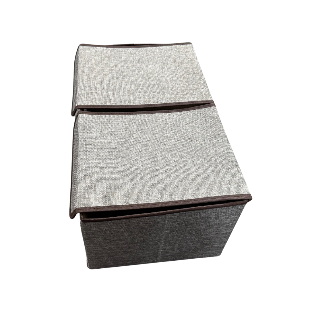 Foldable Fabric Storage Ottoman