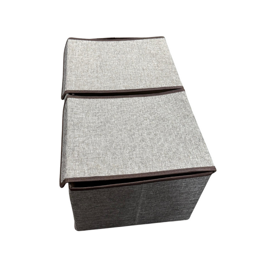 Foldable Fabric Storage Ottoman