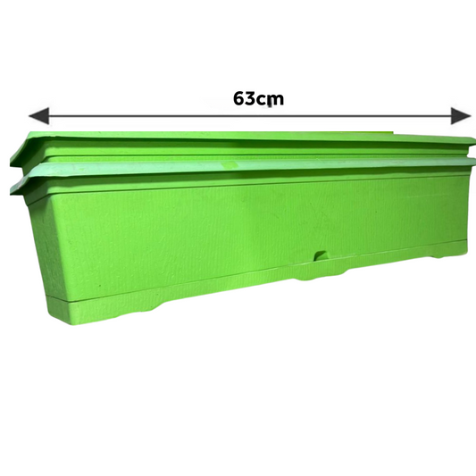 Rectangular Plastic Planter Box with Lid