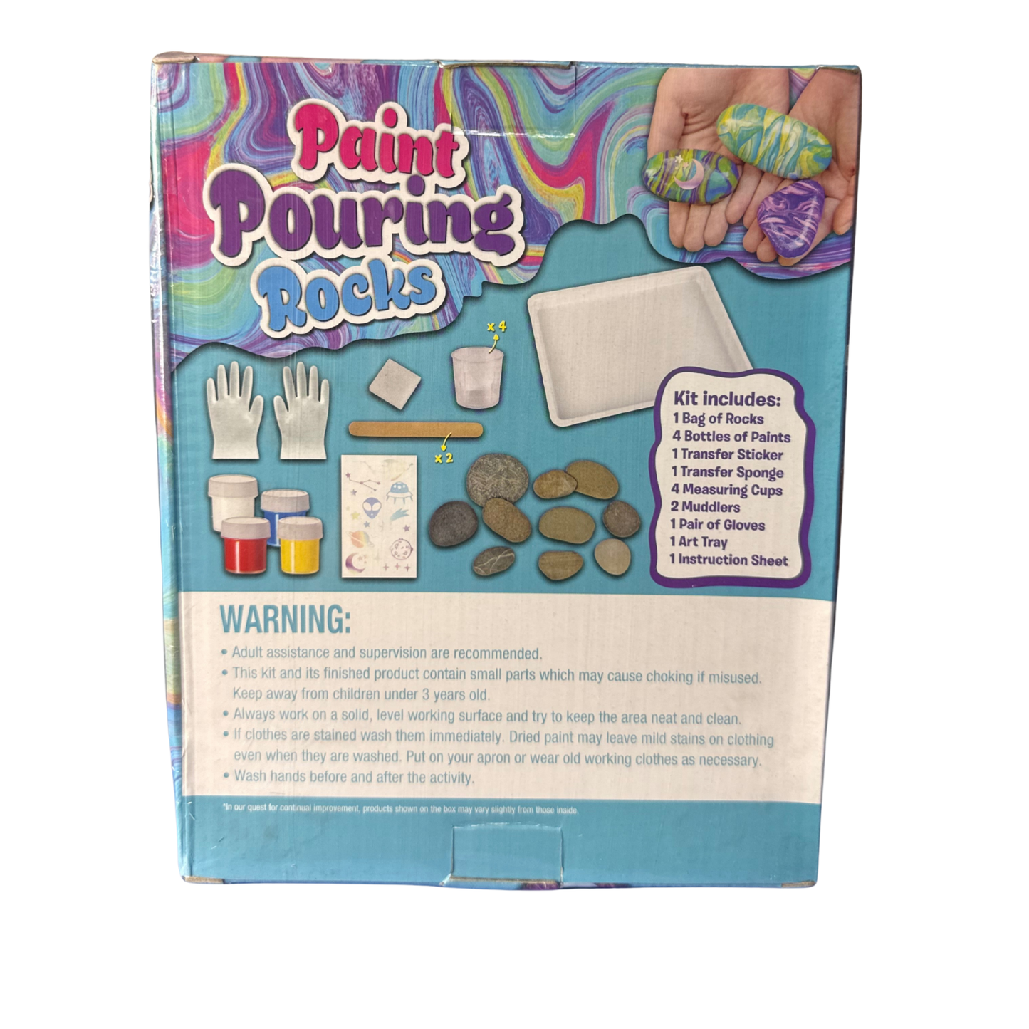 Paint Pouring Rocks Kit
