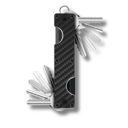 Real Carbon Fiber Key Organizer – Holds Up to 10 Keys | Compact & Stylish Design