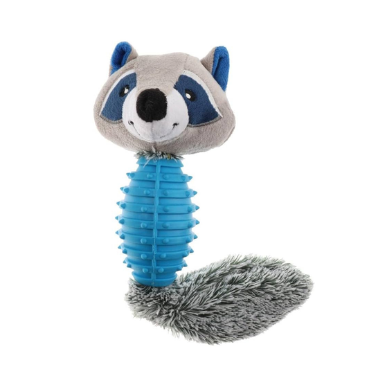 Plush & Rubber Animal Chew Toy
