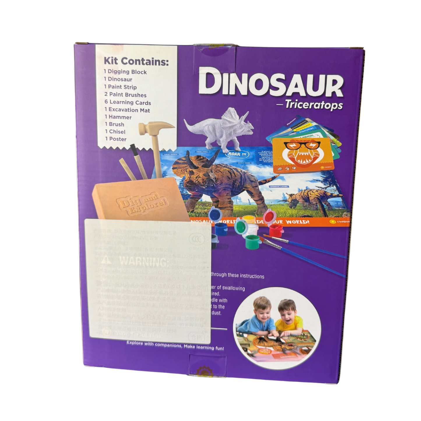 Dinosaur Triceratops Dig & Explore – 2-in-1 Activity Kit