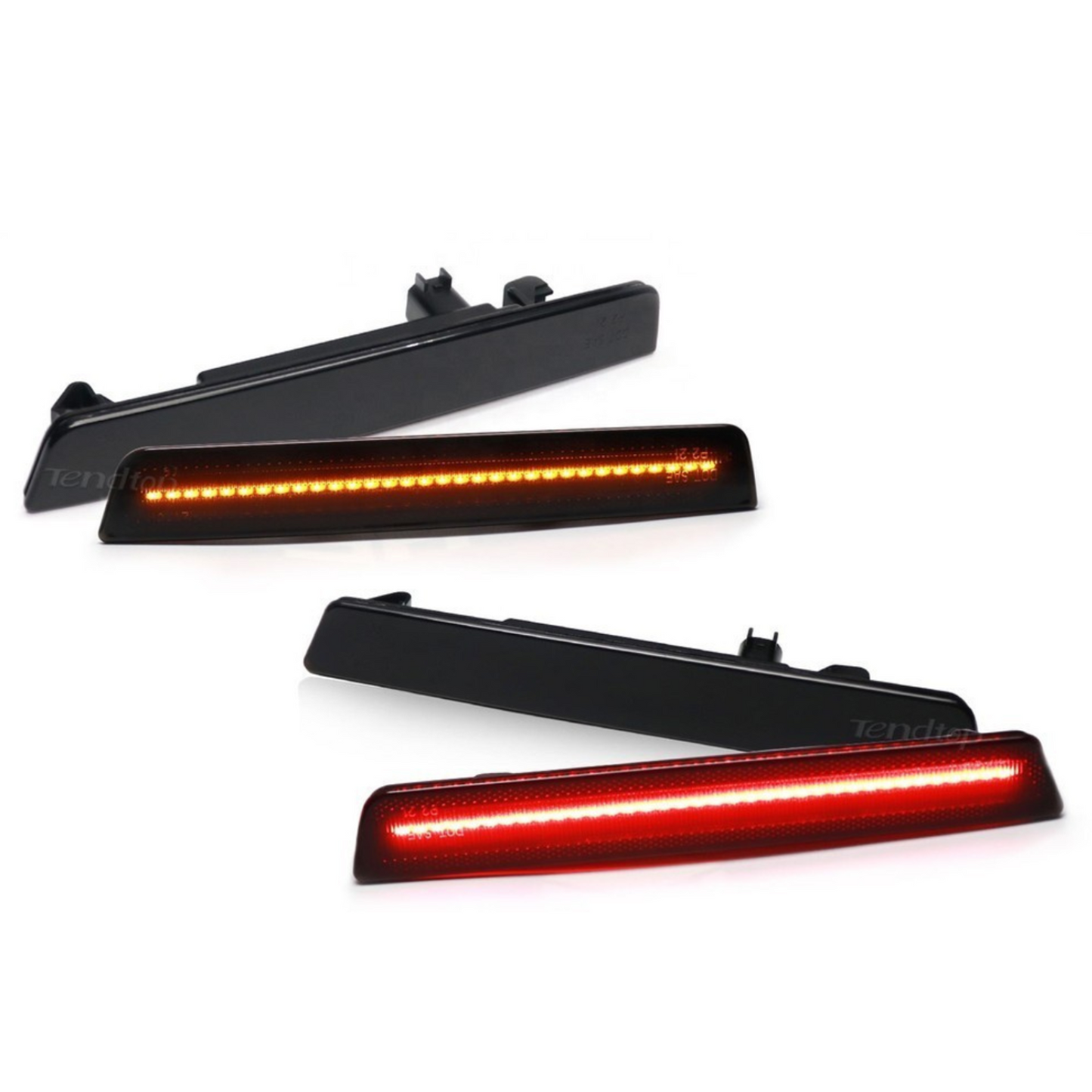 Dodge Challenger 2015–2023 Front + Rear LED Side Marker Lights * Not for SRT*