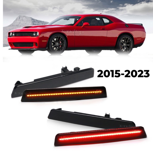 Dodge Challenger 2015–2023 Front + Rear LED Side Marker Lights * Not for SRT*