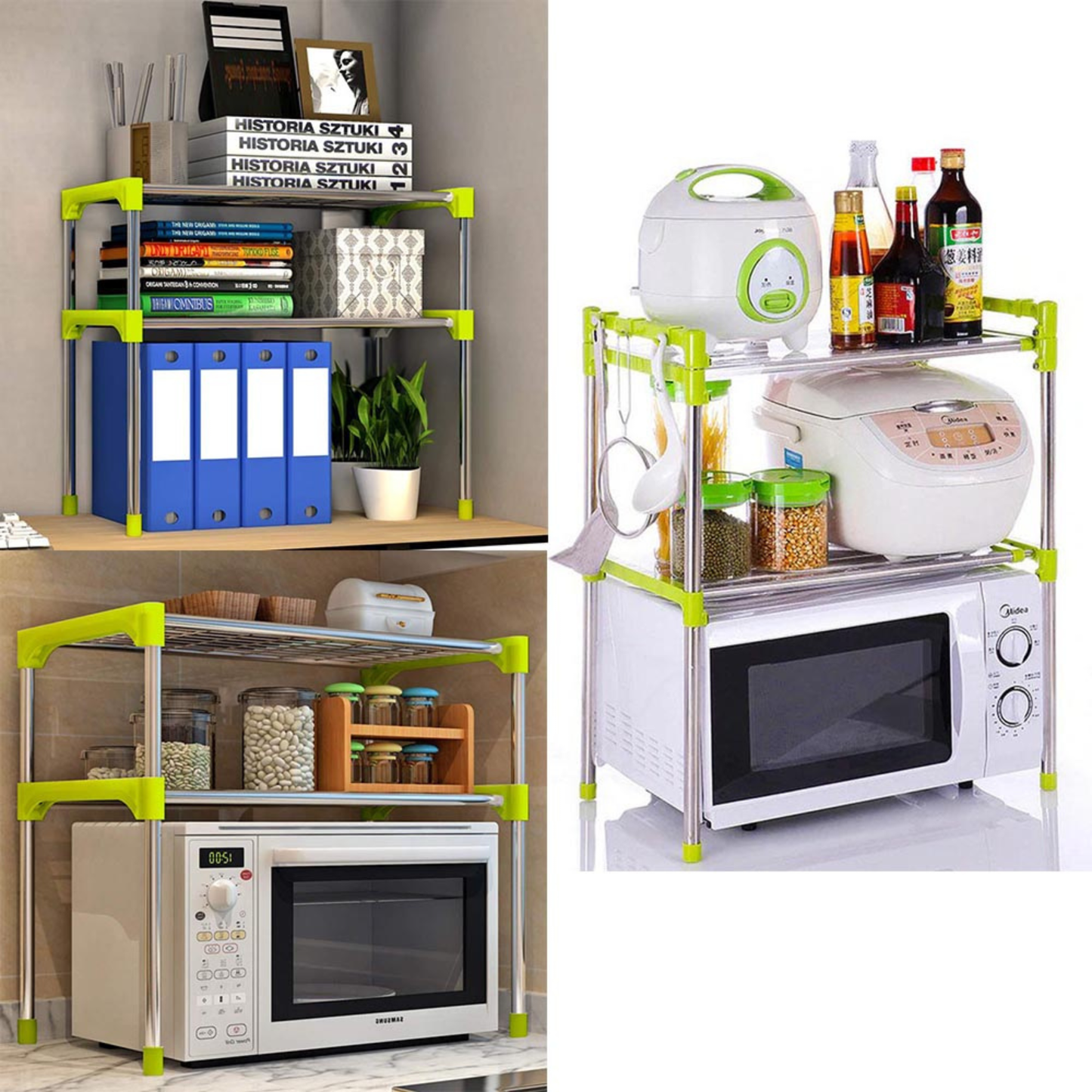 Multi-Purpose Adjustable Storage Rack Organizer