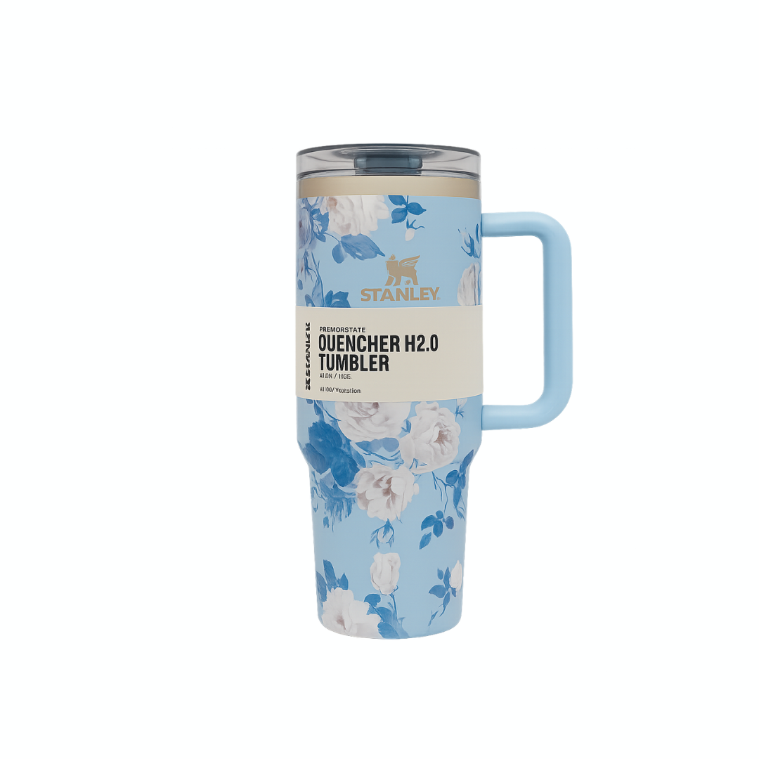 Tumbler with Straw Lid & Handle (mug)