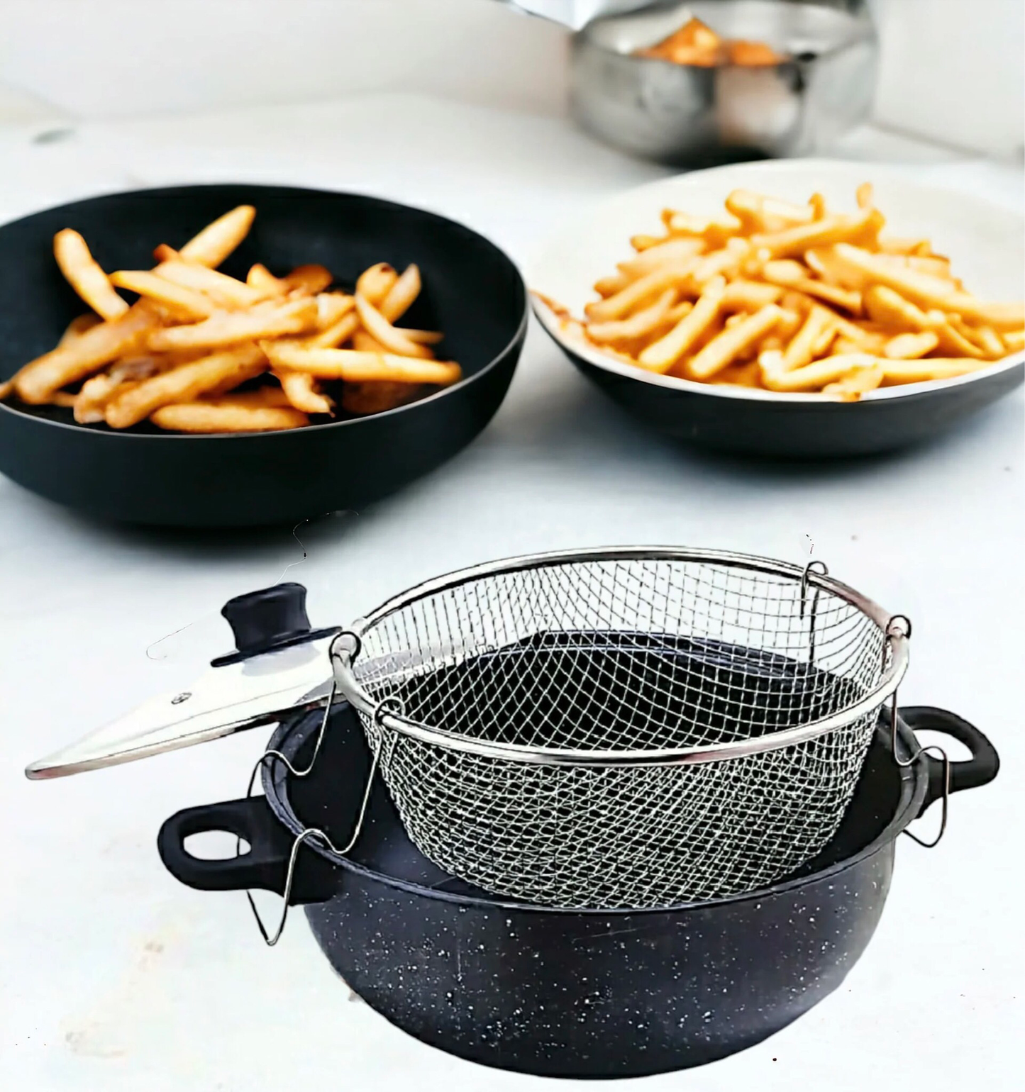 Frying Pot With Basket