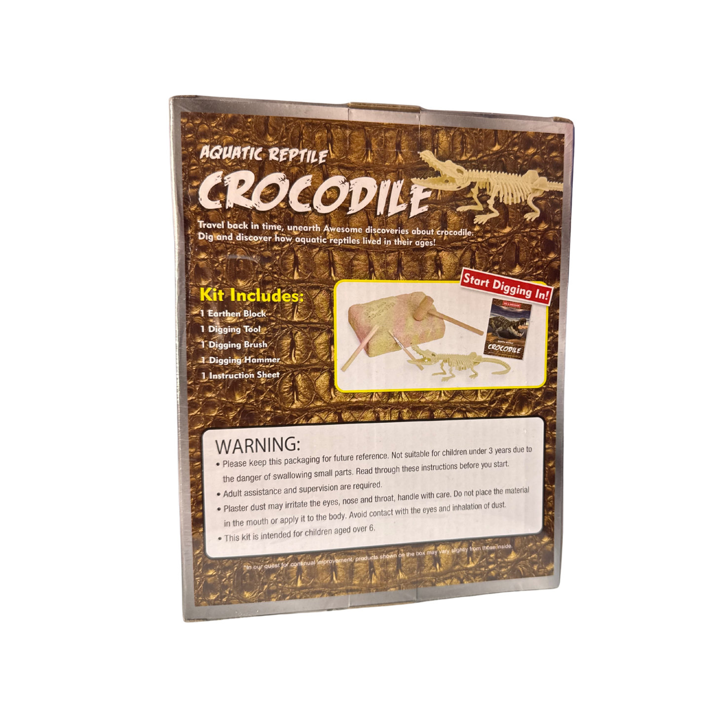 Dig & Discover – Aquatic Reptile Crocodile Excavation Kit