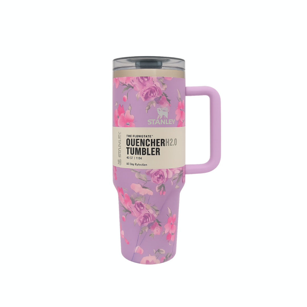 Tumbler with Straw Lid & Handle (mug)
