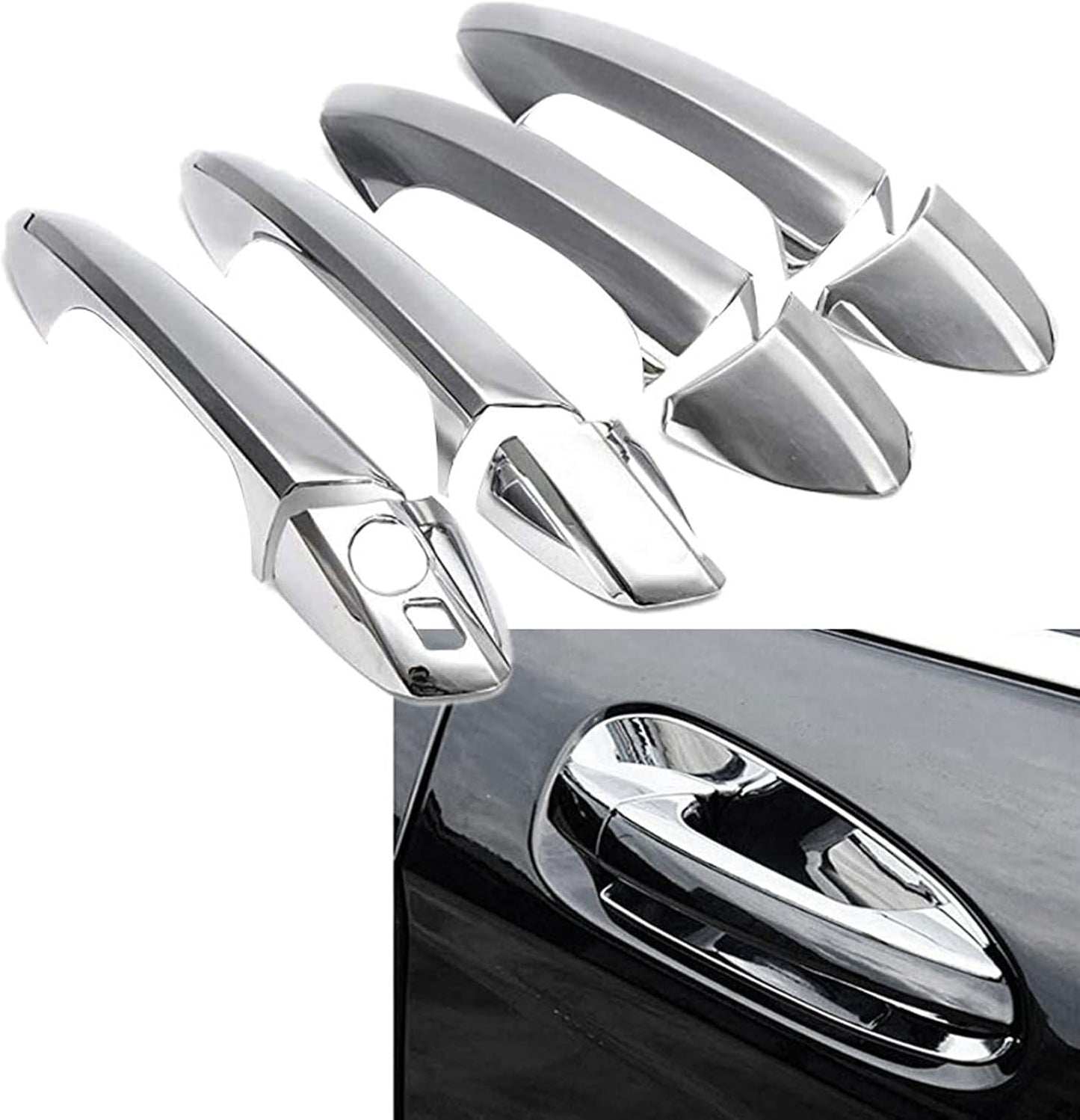 Mercedes Benz Chrome Exterior Door Handle Covers – W204, W212, ML, CLA