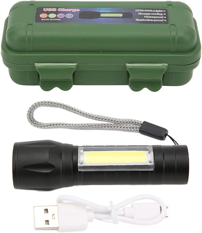 Compact USB Rechargeable LED Flashlight