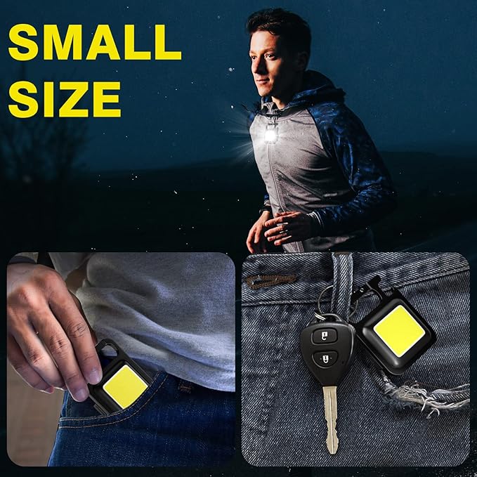 COB Rechargeable Keychain Light