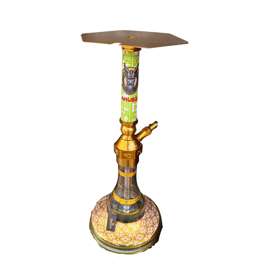 CRYSTAL Anubis Hookah – Available in Green & Red