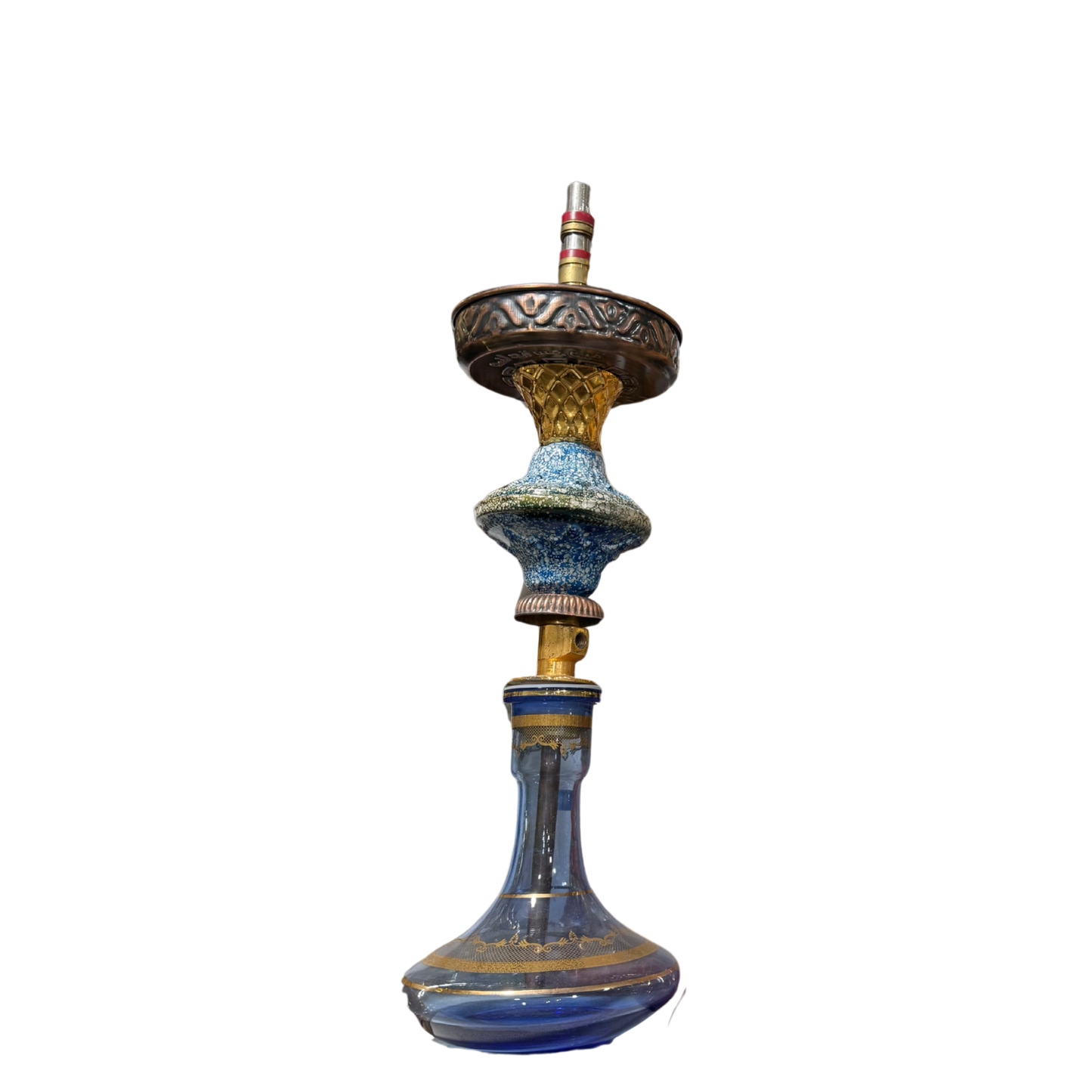 Antique Blue Hookah – Classic Ceramic Fusion Edition