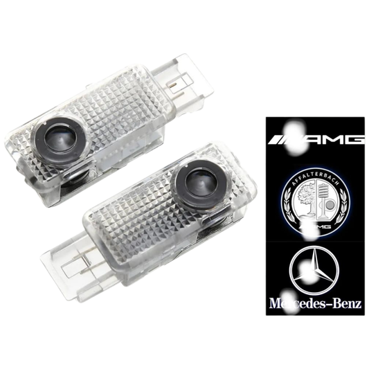 Mercedes Door Welcome Light Projector – HD & Bright (W203/CLK/W208/W209/SLK/SLR)