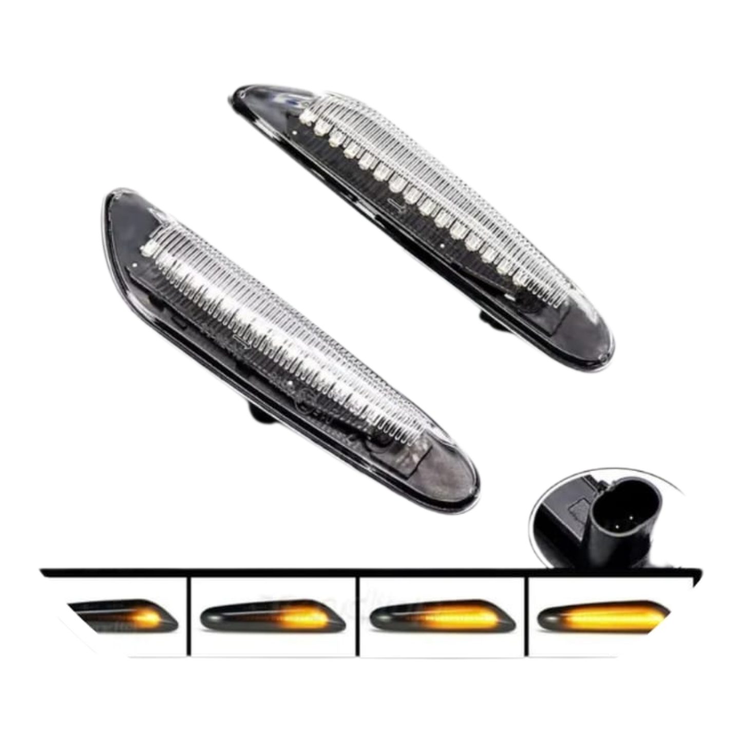 BMW E-Series Dynamic Crystal Side Lights (Set of 2)