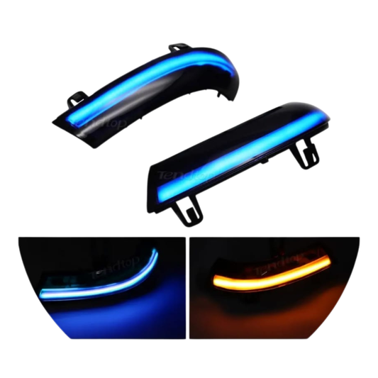 Volkswagen LED Mirror Light – Blue + Yellow Dynamic Sequential (Golf 5 / Passat / Jetta)