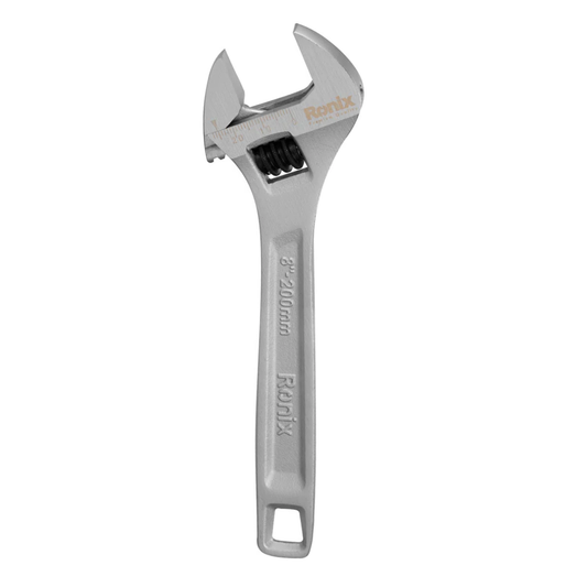 Ronix Adjustable Wrench – 8” (200mm)